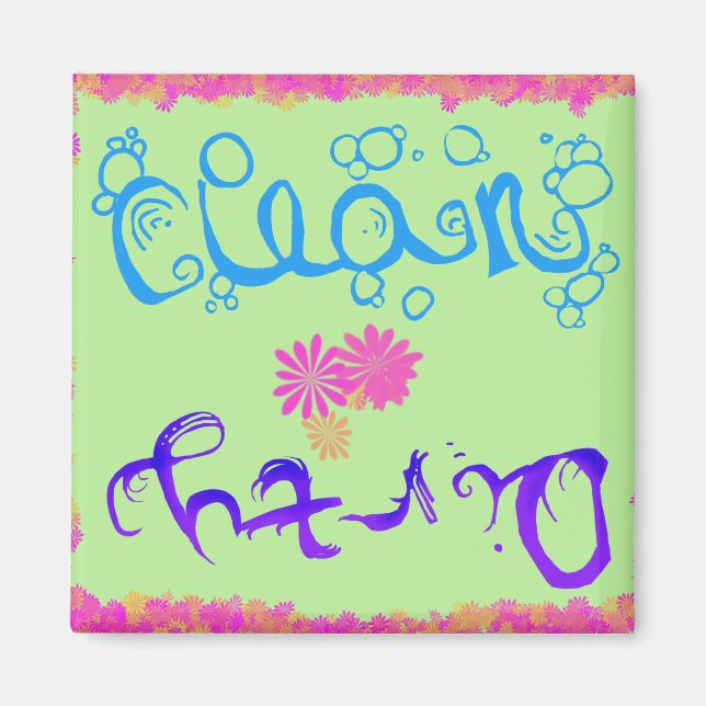 Dirty and Clean Dishwasher Magnet (Front)