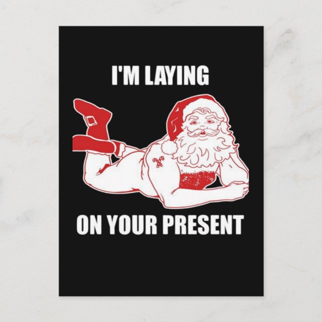 Dirty Bad Naughty Santa  Postcard (Front)