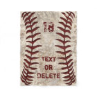 Dirty Baseball Blanket with YOUR NUMBER and NAME