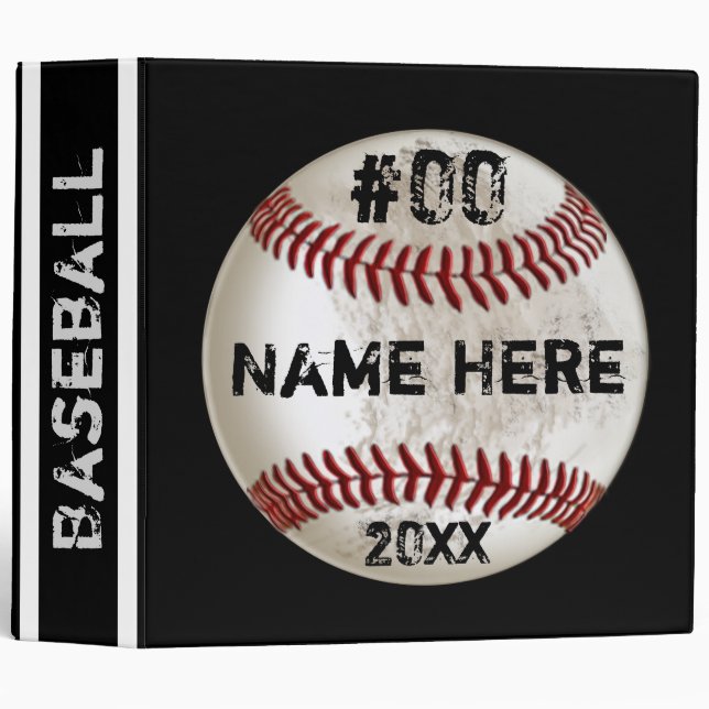Dirty Baseball Personalized Baseball Card Binder (Front/Spine)