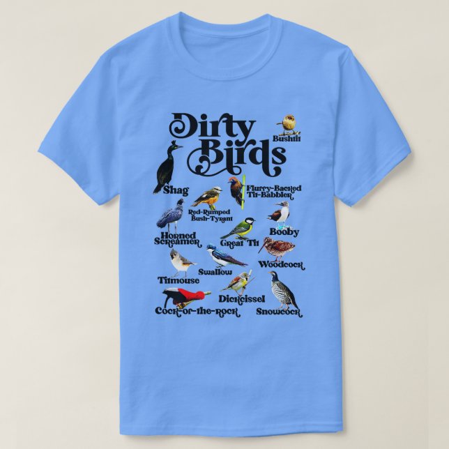 Dirty Birds Foul Language T-Shirt (Design Front)