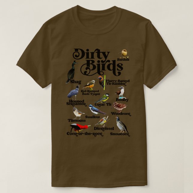 Dirty Birds Foul Language T-Shirt (Design Front)