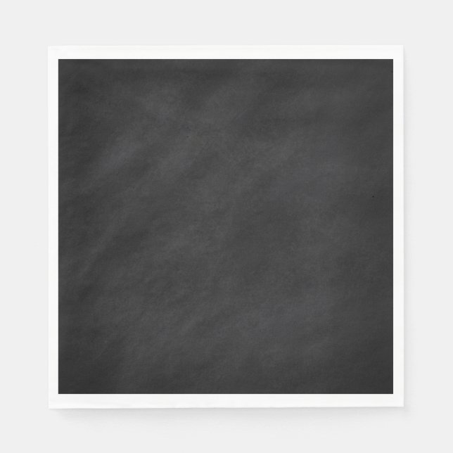 Dirty Blackboard Paper Napkins (Front)