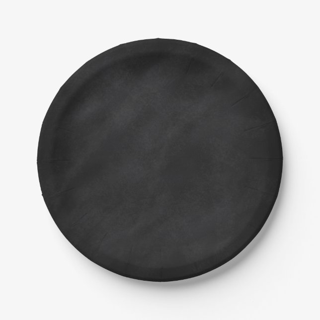 Dirty Blackboard Paper Plates (Front)