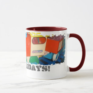 Dirty Border Ringer Mug_Happy Holidays Train Mug