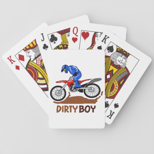 Dirty Boy Motocross Playing Cards