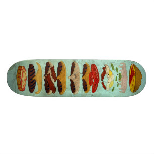 Dirty Burger With Special Sauce Skateboard Deck