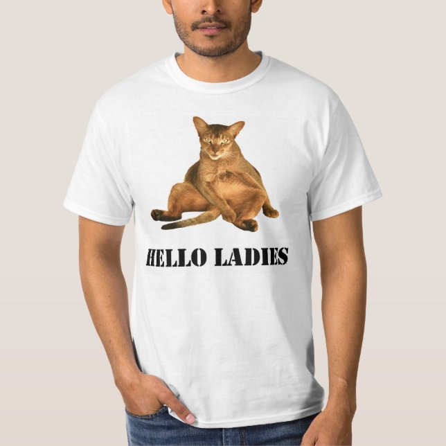 Dirty Cat TShirt, Hello Ladies Mens Graphic TShirt (Front)
