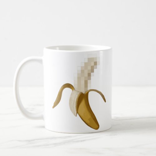 Dirty Censored Peeled Banana Coffee Mug