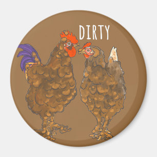 Dirty Chickens Dishwasher Magnets