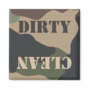 Dirty Clean Camouflage Woodland Camo Dishwasher Magnet Dirty Clean Camouflage Woodland Camo Dishwasher Magnet