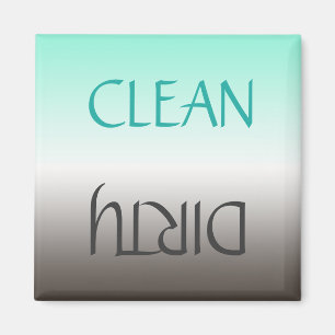 Dirty Clean Customized Dishwasher Magnet