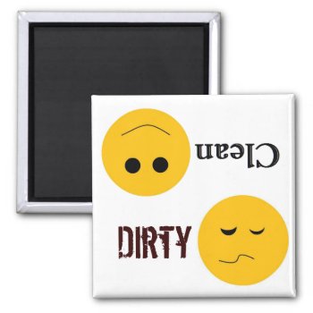 Dirty Clean Dish Washer Magnet by Bro_Jones at Zazzle