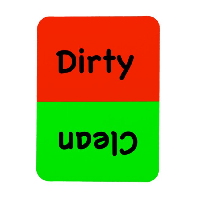 Dirty/Clean Dishwasher Magnet (Vertical)