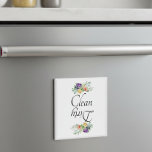 Dirty Clean Dishwasher Magnet Floral Flowers<br><div class="desc">This design was created though digital art. It may be personalized in the area provide or customizing by choosing the click to customize further option and changing the name, initials or words. You may also change the text color and style or delete the text for an image only design. Contact...</div>
