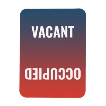 Dirty Clean | Vacant Occupied Flexible Magnet by stopnbuy at Zazzle