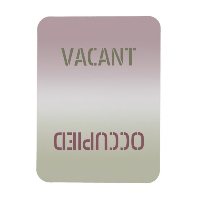 Dirty Clean | Vacant Occupied Flexible Magnet (Vertical)