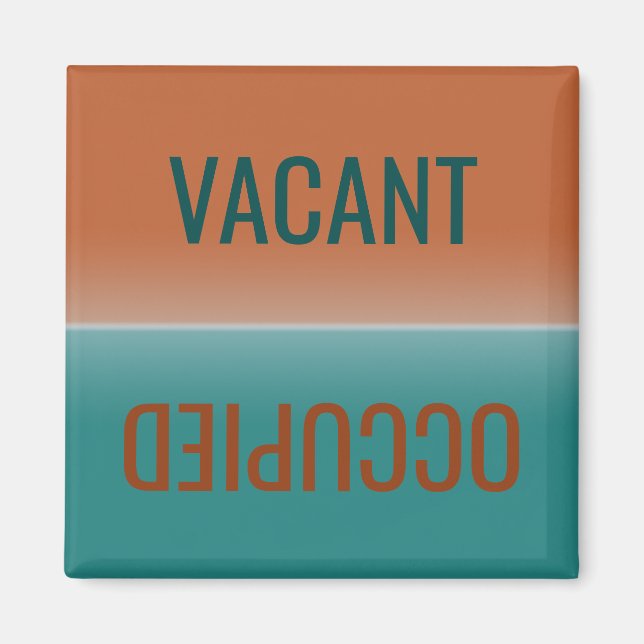 Dirty Clean | Vacant Occupied  Magnet (Front)