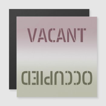 Dirty Clean Vacant Occupied Magnetic Card by stopnbuy at Zazzle