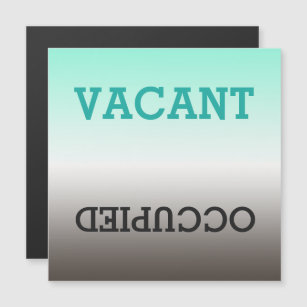 Dirty Clean, Vacant Occupied Magnetic Card