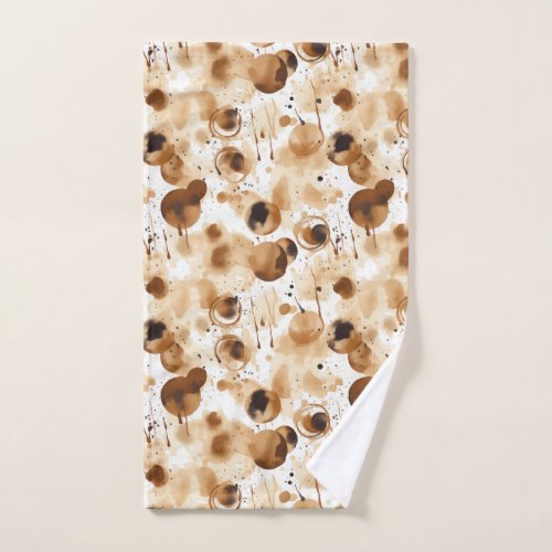 Dirty Coffee and Tea Stains Hand Towel