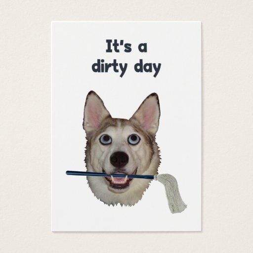 Customizable Dirty Day Dog Pee Humor Business Card