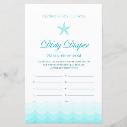 Dirty Diaper _ Baby Shower Game