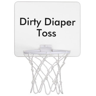 Dirty Diaper Toss Baby Shower Game Mini Basketball Backboard