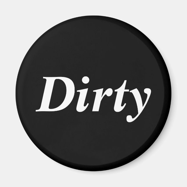 Dirty dishwasher black magnet (Front)