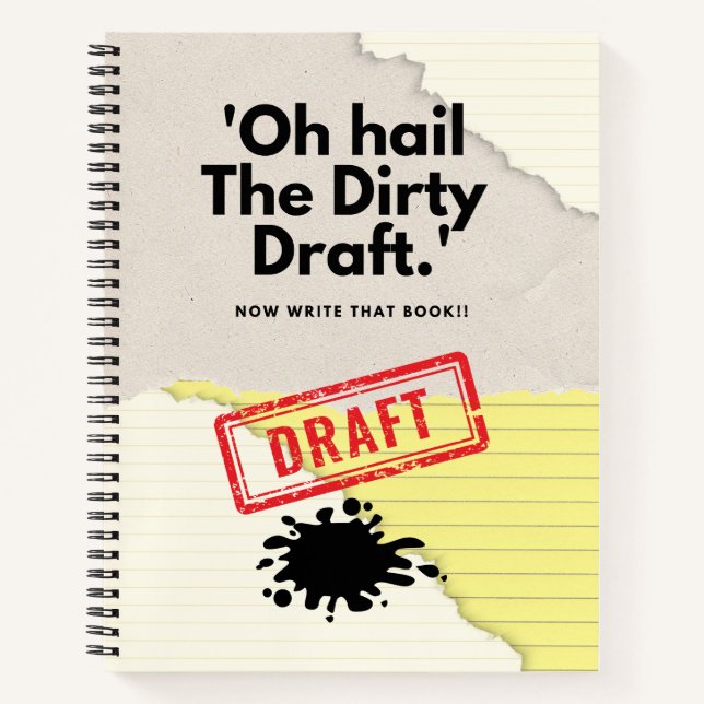 Dirty Draft Chronicles: Notebook Humor for Writers (Front)