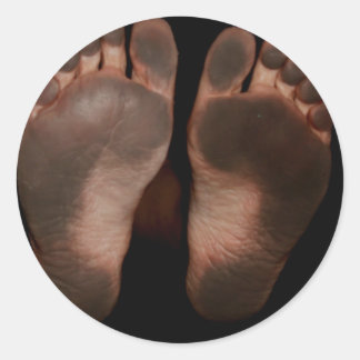 DIRTY FEET CLASSIC ROUND STICKER