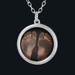 DIRTY FEET SILVER PLATED NECKLACE<br><div class="desc">DIRTY FEET PRODUCTS</div>