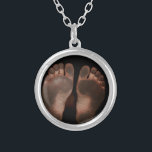 DIRTY FEET SILVER PLATED NECKLACE<br><div class="desc">DIRTY FEET PRODUCTS</div>