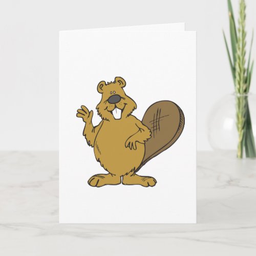 DIRTY FUNNY BIRTHDAY CARD FOR HIM BEAVER