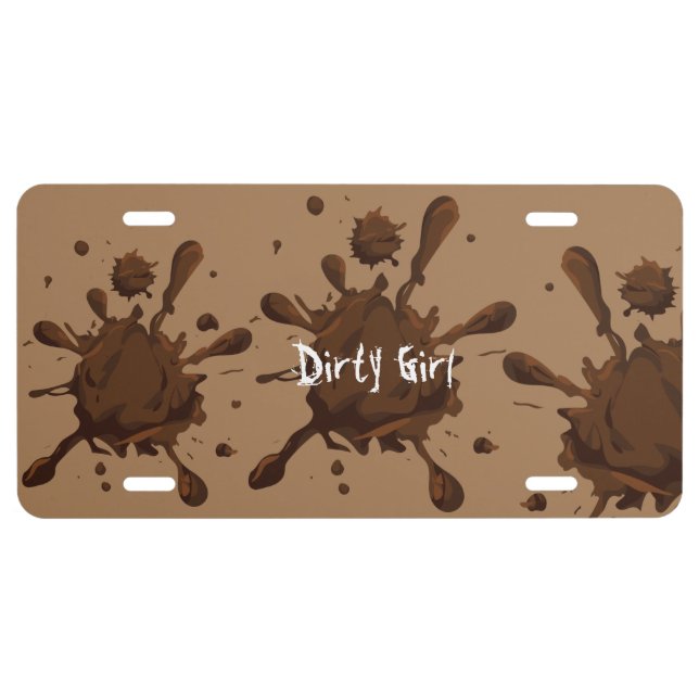 Dirty Girl Thunder_Cove License Plate (Front)