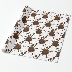 Dirty Girl Thunder_Cove Mud Splats Wrapping Paper