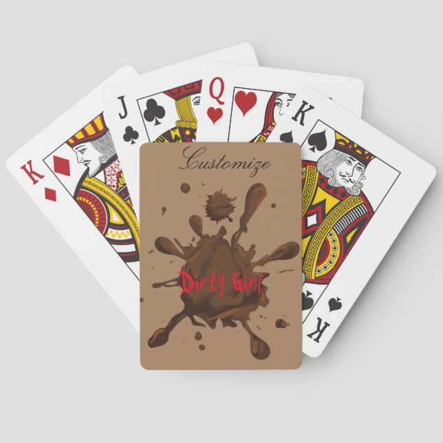 Dirty Girl Thunder_Cove Poker Cards (Back)