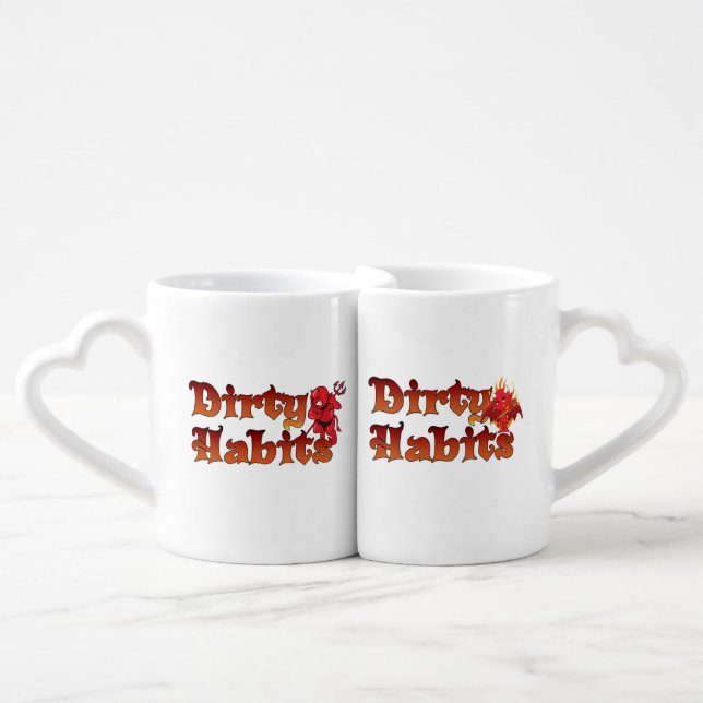 Dirty Habits Lovers' mug (Front Nesting)