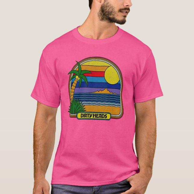 Dirty Heads Retro Beach T-Shirt (Front)