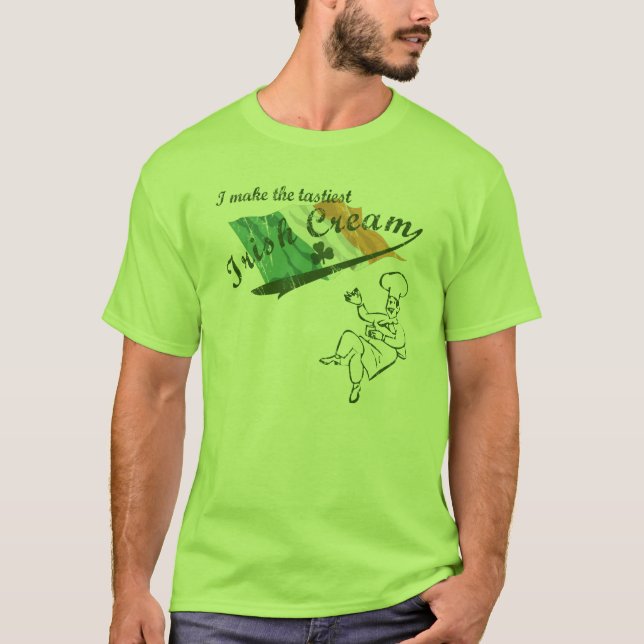 Dirty Irish Cream Joke Mens T-Shirt (Front)