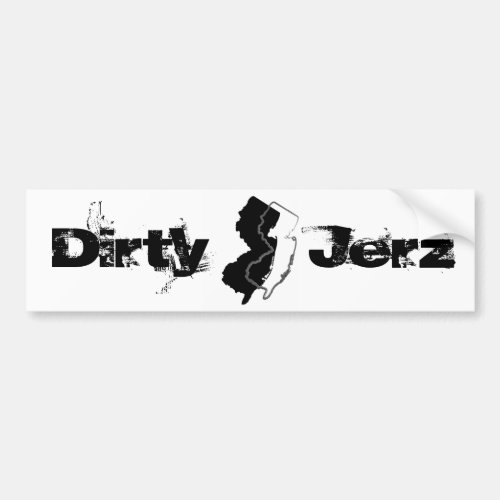 Dirty Jerz Bumper Sticker