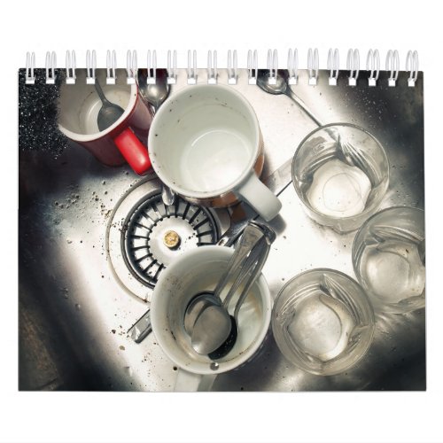 Dirty kitchen sink calendar