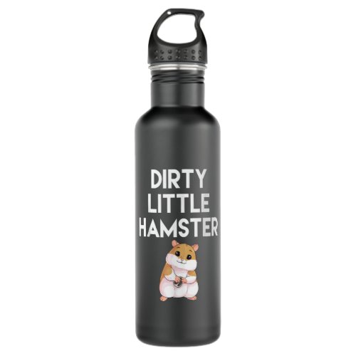 Dirty Little Hamster Cute Hamster Picture Stainless Steel Water Bottle