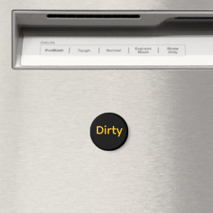 DIRTY Logo Dishwasher  Magnet