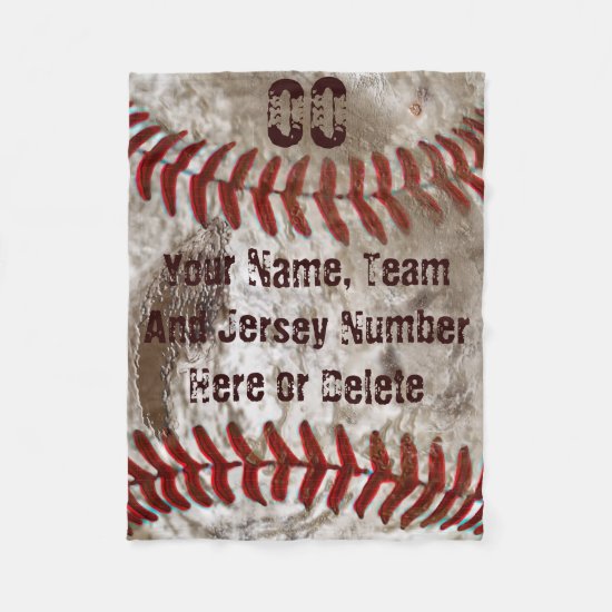 Dirty Look PERSONALIZED Baseball Blanket 3 Sizes