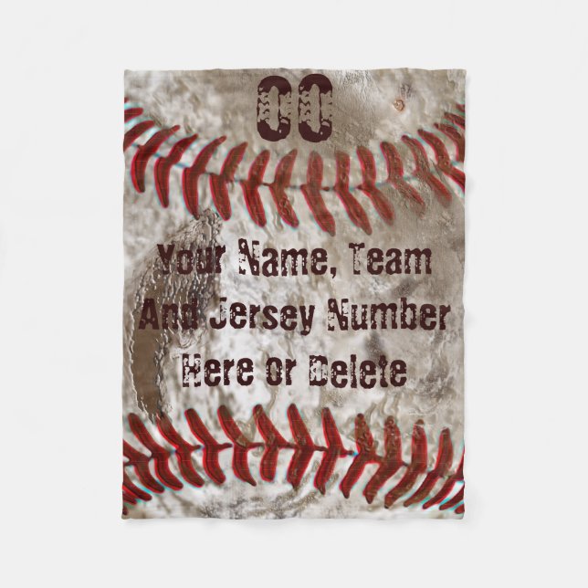 Dirty Look PERSONALIZED Baseball Blanket 3 Sizes (Front)