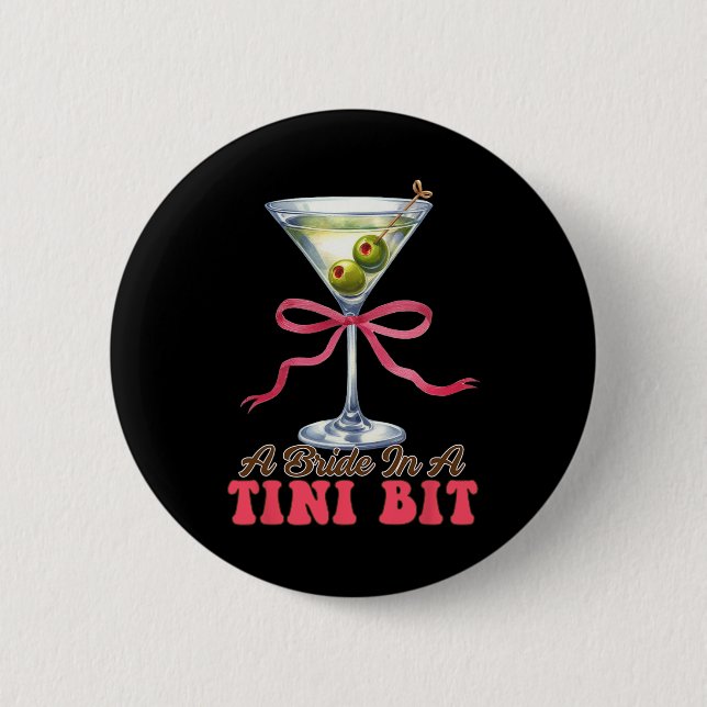 Dirty Martini Bachelorette Bridal Bow A Bride In A Button (Front)
