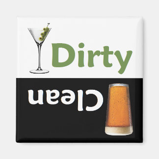 Dirty Martini Clean Dirty Dishwasher Magnet