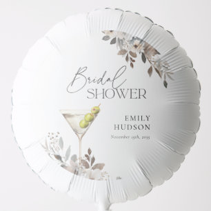 Dirty Martini Cocktail Bridal Shower Balloon