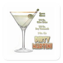 Dirty Martini Cocktail Recipe Art